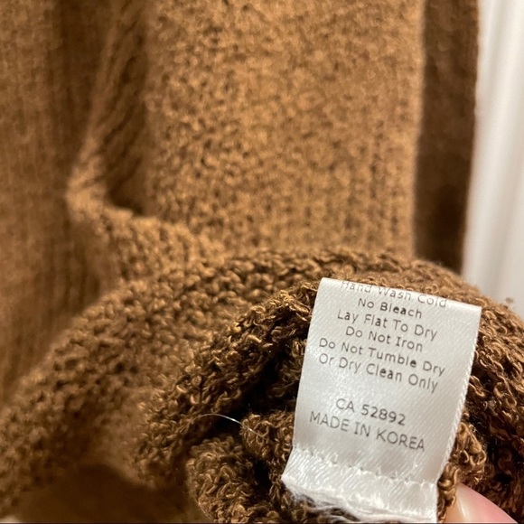 Oak + Fort (Loft 82) Oversized Wool Knit Sweater in Golden Brown - Picture 11 of 15